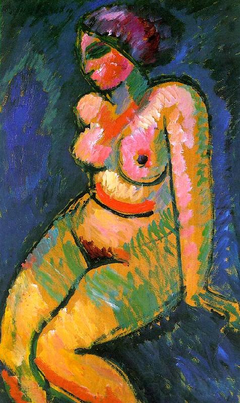 Alexei Jawlensky Seated Female Nude France oil painting art